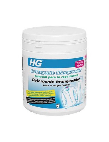 Hg detergente blanqueador ropa blanca