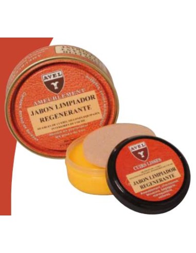 Jabon limpiador regenerante cuero avel 200 ml.