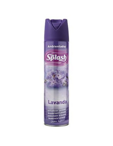 AMBIENTADOR SPRAY  SPLASH LAVANDA 405 ml.