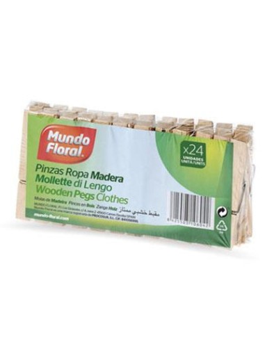 PINZA ROPA MADERA X24