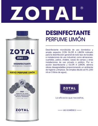 DESINFECTANTE ZOTAL ZERO 500 Gramos