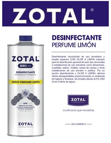 DESINFECTANTE ZOTAL ZERO 500 Gramos