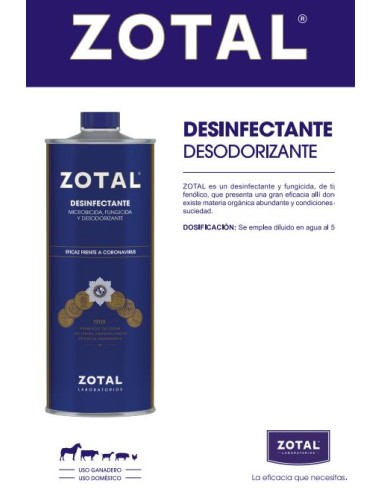 DESINFECTANTE ZOTAL 5 Kg.