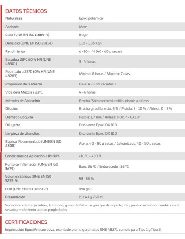 IMPRIMACION EPOXI SXB-200 GRIS 010 750 ml. 2/C