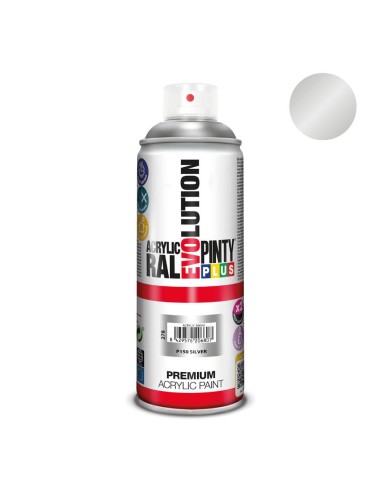Pintura spray purpurina plata P150  520 cc.