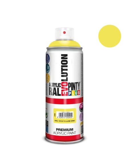 Pintura spray evo ral 1003 amarillo señal  520 cc