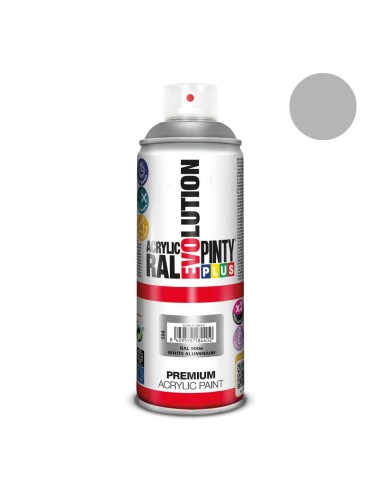 Pintura spray acrilico plata  520 cc. ral 9006