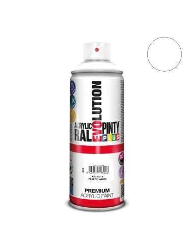 Pintura spray blanco R-9016 acrilico brillo 520 c