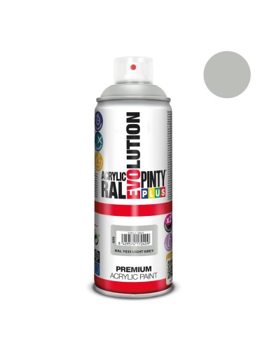 Pintura spray gris R-7035 acrilico brillo 520 cc