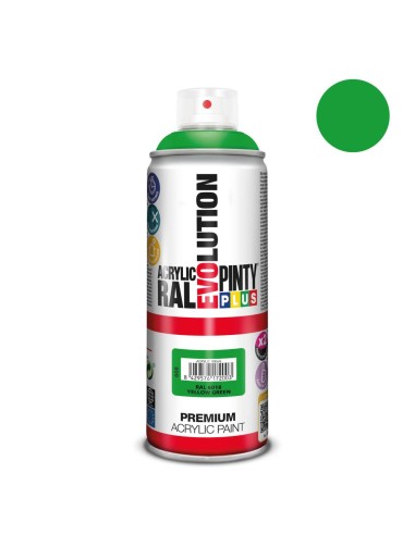 Pintura spray verde R-6018 acrilico brillo 520 c