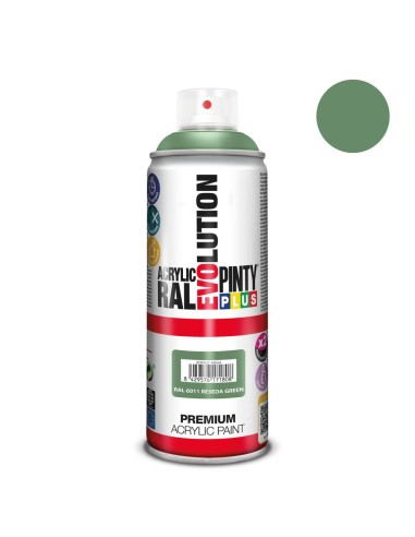 Pintura spray verde R-6011 acrilico brillo 520 c