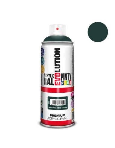 Pintura spray verde R-6005 ACRIL.brillo 520 cc