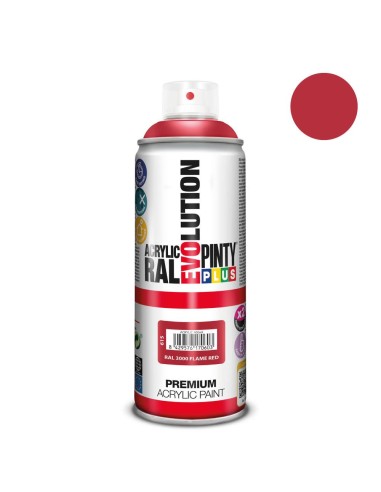 Pintura spray rojo R-3000 ACRIL.brillo 520 cc