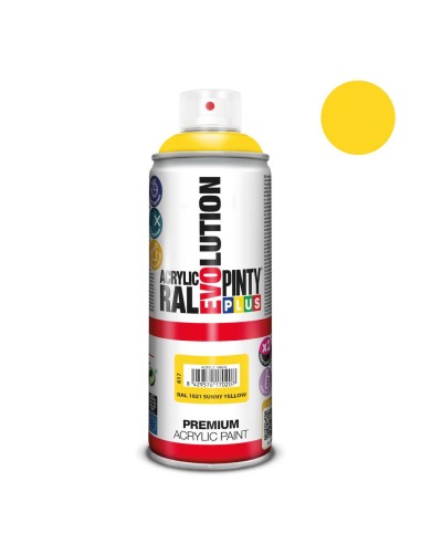 Pintura spray amarillo R-1021 ACRIL.brillo 520 cc
