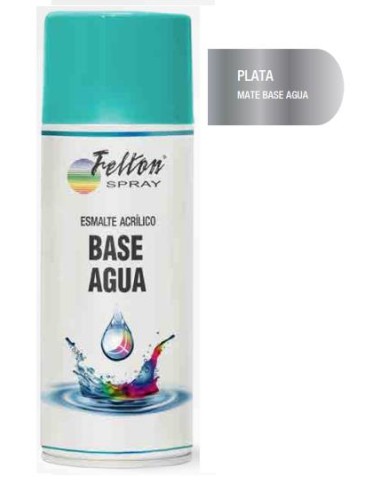 Spray plata mate base agua 400 ml.