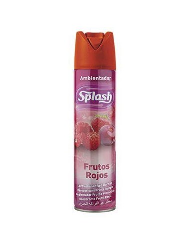 AMBIENTADOR SPRAY  SPLASH FRUTOS ROJOS 405 ml.