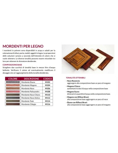 MORDENTE MADERA PALISANDRO Env. 100 ml.