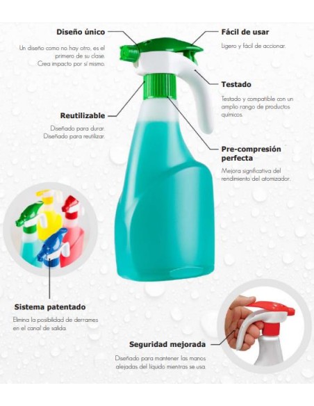 Vaporizador poseidon azul 1 Lt.