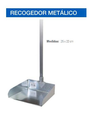 RECOGEDOR METALICO MANGO ALTO - UD