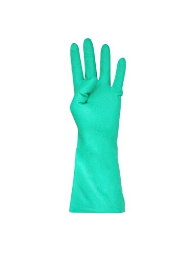 GUANTES NITRILO EXTRAFUERTE FLOCADO T-L (8-9) - UD