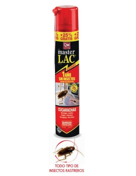 INSECTICIDA ARRAST.MASTERLAC Aerosol 800/600 ml.*