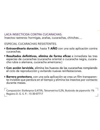 INSECTICIDA ARRAST.MASTERLAC Aerosol 800/600 ml.*