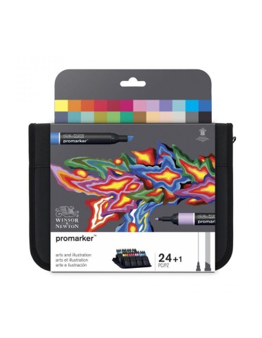 W&N PROMARKER SET ARTE-ILUSTR 24 PZ