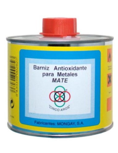 BARNIZ ANTIOXIDO METALES EXT.MATE TRANSP. 500 ml.