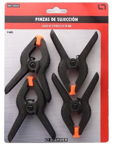PINZAS PEQUEÑAS SUJECCION 90 mm 4 UD
