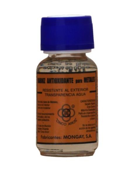 BARNIZ ANTIOXIDO METALES EXT.TRANSP.AGUA 1/20 ml.