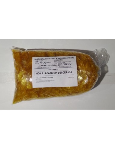 GOMA LACA RUBIA PLATINO  BOLSA 500 g.