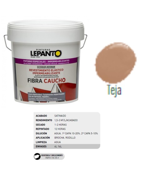 FIBRA CAUCHO TEJA 4 LT