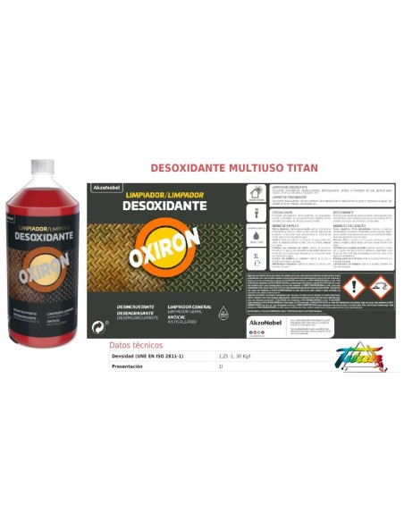 DESOXIDANTE OXIRON TITAN 1 Lt.