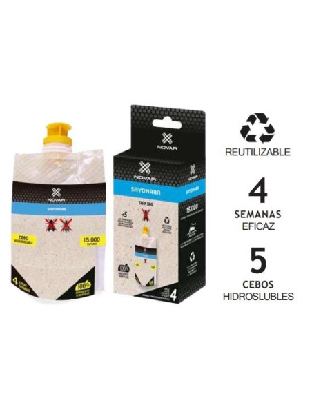 TRAMPA MOSCAS&AVISPAS + 3 BOLSAS HIDROSULBRES
