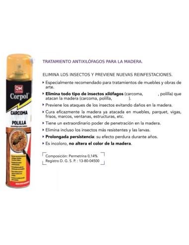 CORPOL MATACARCOMA , Spray 650/500 ml.