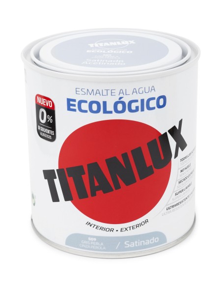 TITANLUX ESMALTE ECO. SATINADO GRIS PERLA 250 ml.