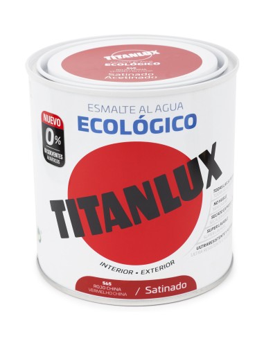 TITANLUX ESMALTE ECO. SATINADO ROJO CHINA 250 ml.