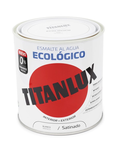 Titanlux esmalte ECO. satinado BLANCO. 250 ml.