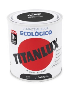 TITANLUX ESMALTE ECO. SATINADO NEGRO 250 ml 2