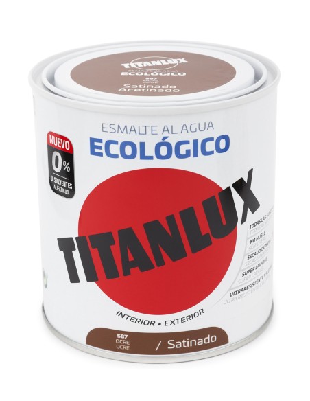 TITANLUX ESMALTE ECO. SATINADO OCRE 250 ml