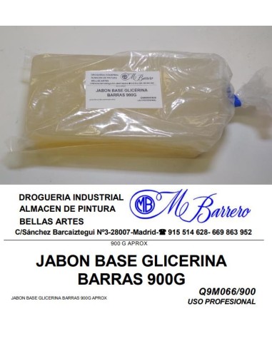 JABON BASE GLICERINA BARRAS 900G APROX