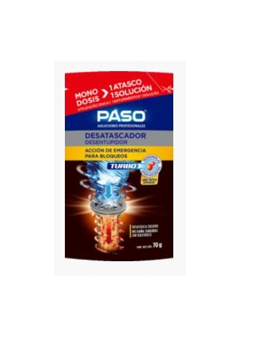 PASO DESATASCADOR TURBO MONODOSIS 70 G