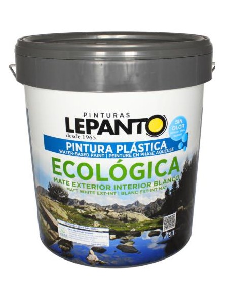 PINTURA PLAST.MATE BLANCA INT-EXT ECOLOGICA 15 LT