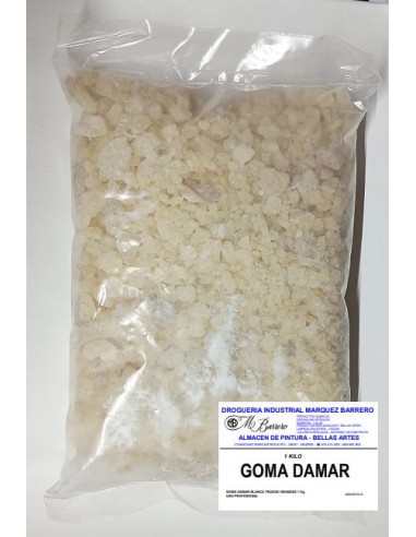 GOMA DAMAR BLANCA TROZOS GRANDES 1 Kg.