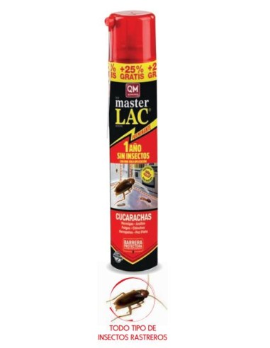 INSECTICIDA ARRAST.MASTERLAC Aerosol 800/600 ml.*
