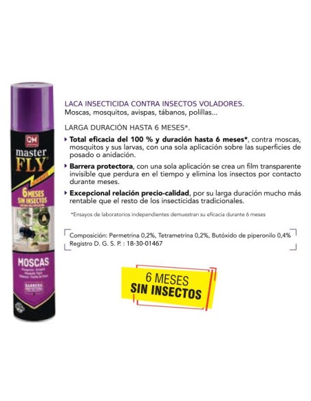 INSECTICIDA VOLADORES MASTERFLY 750 ml. Spray
