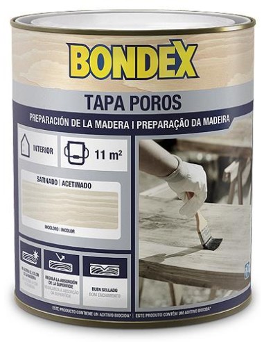 Bondex tapaporos agua 750 ml.