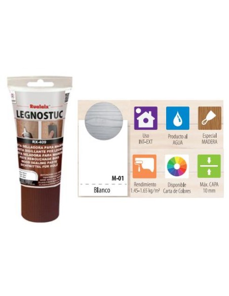 PASTA MADERA LEGNOSTUC TB 200 G BLANCO