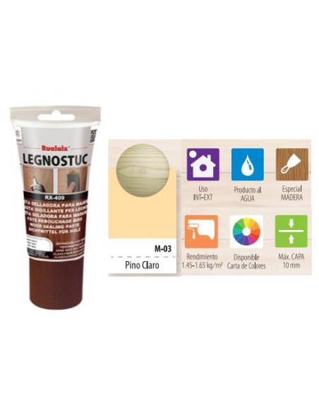 PASTA MADERA LEGNOSTUC TB 200 G PINO CLARO