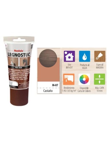 PASTA MADERA LEGNOSTUC TB 200 G CASTAÑO